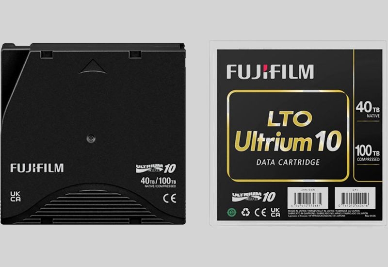 Fujifilm представила ленточный накопитель объёмом 40 Тбайт для резервного копирования