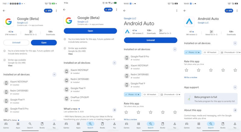 Google резко усложнила откат обновлений системных приложений в Android