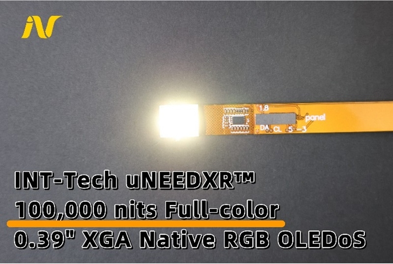 INT-Tech представила микродисплей OLED с рекордной яркостью в 100 000 кд/м&sup2;
