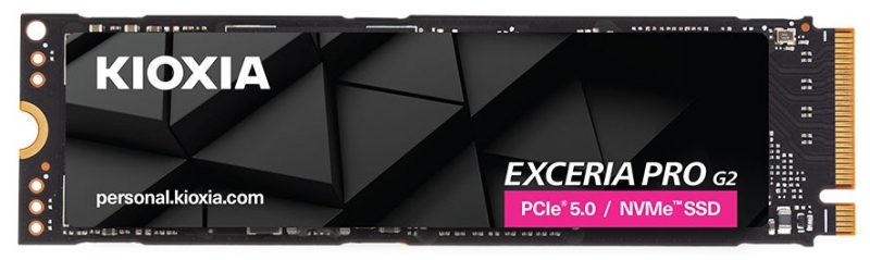 Kioxia выпустила твердотельные накопители Exceria Pro G2 — PCIe 5.0, до 4 Тбайт и до 14 900 Мбайт/с