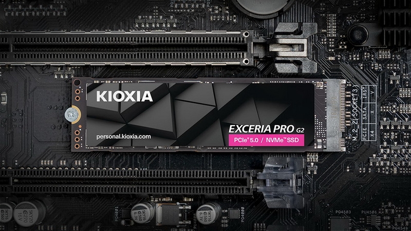 Kioxia выпустила твердотельные накопители Exceria Pro G2 — PCIe 5.0, до 4 Тбайт и до 14 900 Мбайт/с