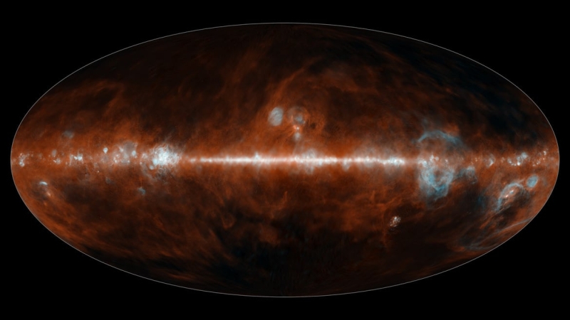 Космическая обсерватория NASA SPHEREx создала первую в истории полную инфракрасную карту Вселенной