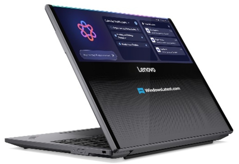 Lenovo покажет на CES 2026 ноутбук ThinkPad Rollable XD Concept со сворачивающимся вертикально OLED-экраном