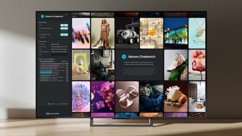 Maxon выпустила Cinebench 2026 с поддержкой новейших GPU AMD и Nvidia