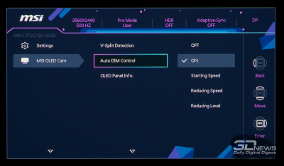Обзор игрового OLED WQHD-монитора MSI MAG 272QP QD-OLED X50: облегченный болид