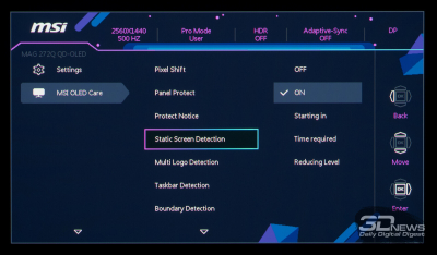 Обзор игрового OLED WQHD-монитора MSI MAG 272QP QD-OLED X50: облегченный болид