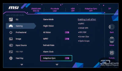 Обзор игрового OLED WQHD-монитора MSI MAG 272QP QD-OLED X50: облегченный болид
