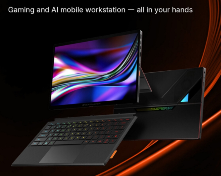 OneXPlayer представила Super X — геймерский гибрид планшета и ноутбука с Ryzen AI Max+ 395 и жидкостным охлаждением