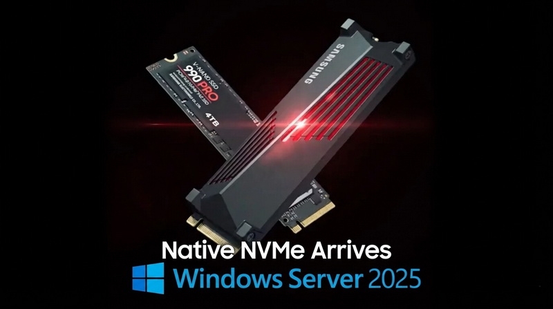 После 12 лет ожидания Microsoft наконец добавила в Windows Server нативную поддержку NVMe SSD