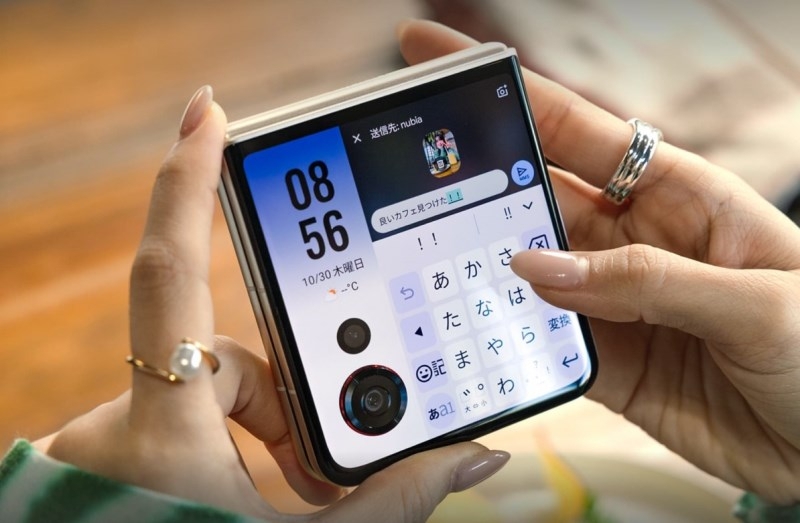 Представлена раскладушка Nubia Flip3 с 4-дюймовым внешним экраном и чипом Dimensity 7400X