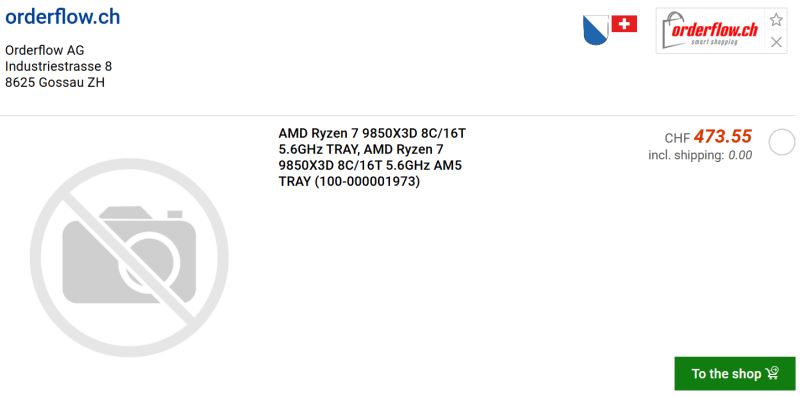 Ryzen 7 9850X3D приближается &mdash; процессор с повышенной частотой начал появляться на виртуальных прилавках