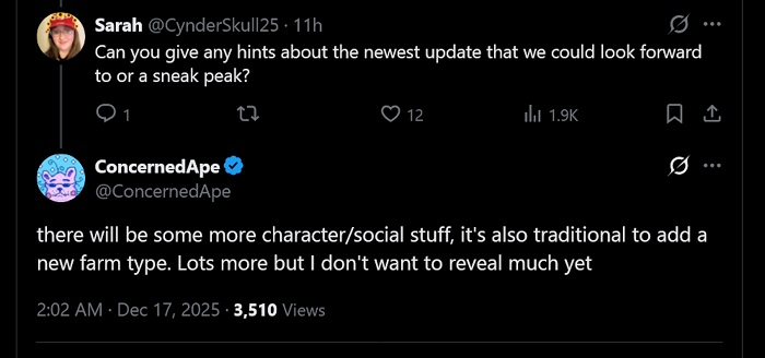 Создатель Stardew Valley заинтриговал фанатов тизером обновления 1.7 &mdash; похоже, оно тоже будет огромным