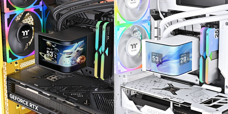 Thermaltake выпустила СЖО с 6,67-дюймовым изогнутым AMOLED-экраном и платной ИИ-функцией генерации фоновых изображений