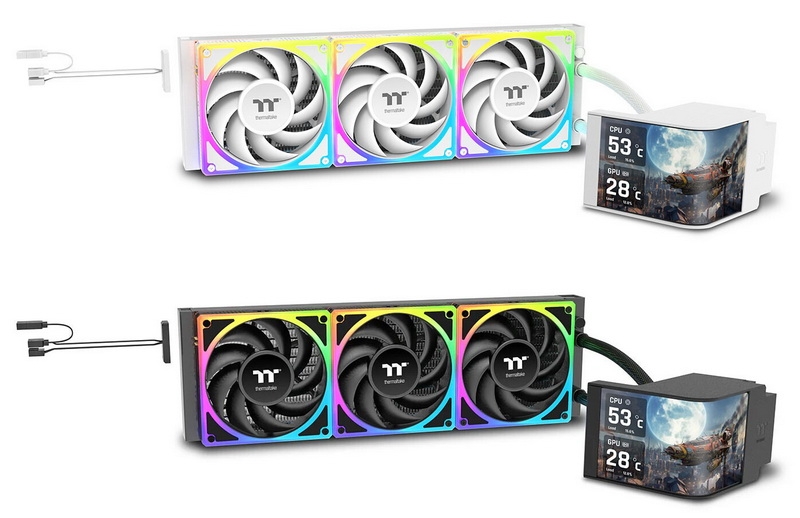 Thermaltake выпустила СЖО с 6,67-дюймовым изогнутым AMOLED-экраном и платной ИИ-функцией генерации фоновых изображений