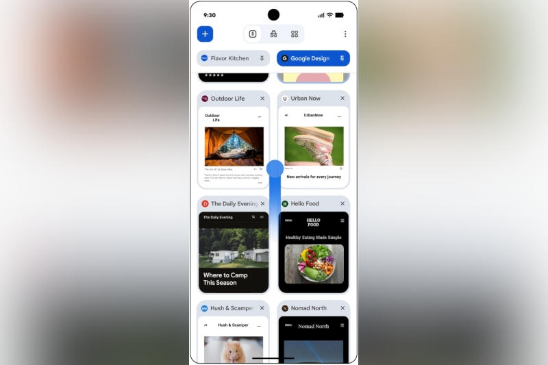 В Google Chrome для Android появилась возможность закреплять вкладки