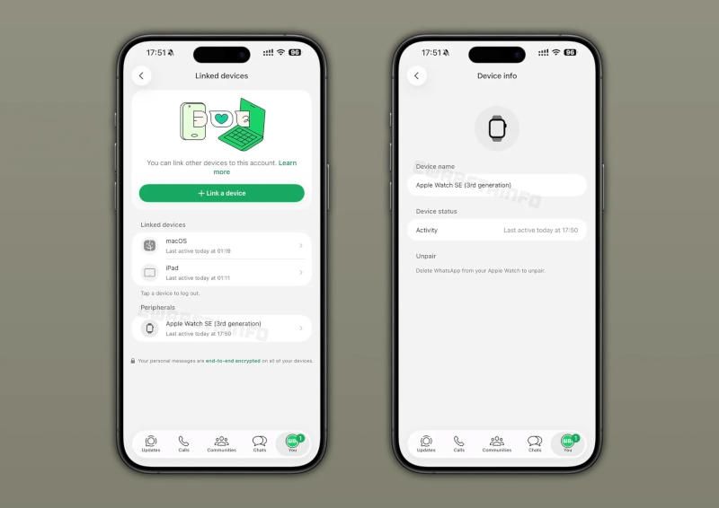В WhatsApp появится управление подключёнными устройствами и файлами в чатах