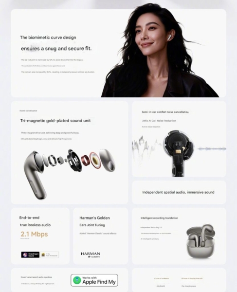 Xiaomi выпустила беспроводные наушники Xiaomi Buds 6 с мощной системой шумоподавления и поддержкой Apple Find My