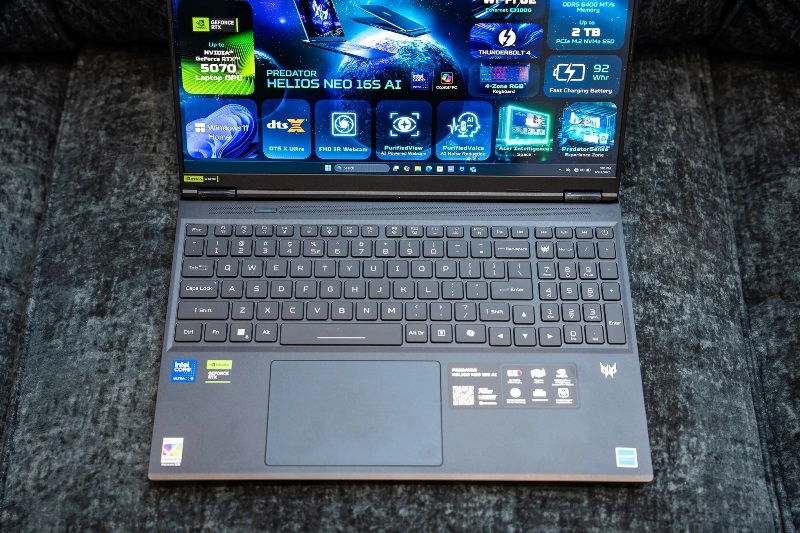 Acer представила ноутбук Swift 16 AI с огромным тактильным трекпадом с поддержкой стилуса