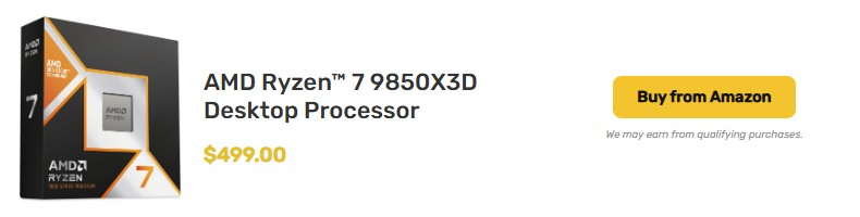 AMD запустила продажи Ryzen 7 9850X3D по цене $499 &mdash; Ryzen 7 7800X3D и 9800X3D подешевели