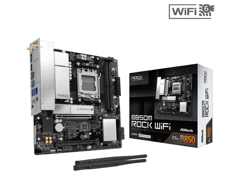 ASRock представила серию материнских плат Rock на чипсетах AMD B850 и Intel B860