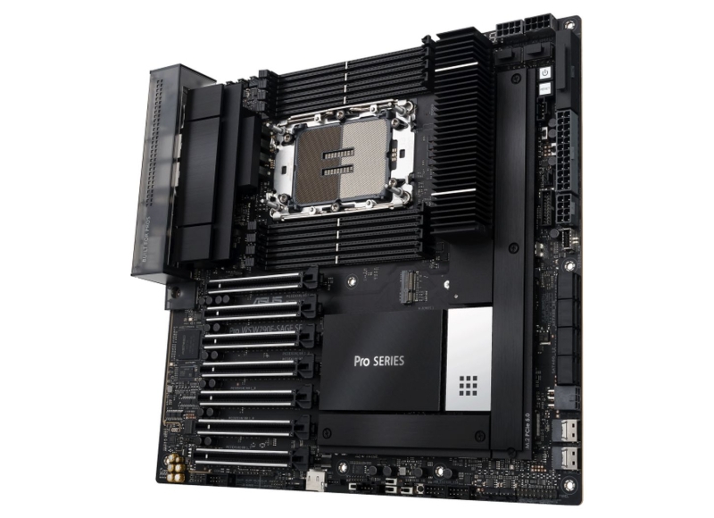 Asus показала материнскую плату Pro WS W890-SAGE для будущих процессоров Intel Granite Rapids-WS