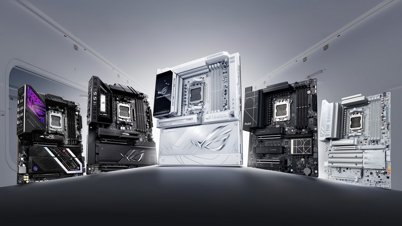 Asus представила плату&nbsp;ROG Crosshair X870E Glacial с огромным экраном и скрытыми PCIe, а также&nbsp;ROG Crosshair X870E Dark Hero