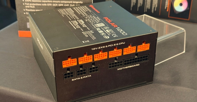 Cougar показала блоки питания Polar V2 на 1200 Вт с шестью разъёмами 12V-2&times;6, но не все из них предназначены видеокартам