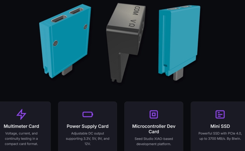 Док-станция-конструктор: HW Media Lab показала модульный хаб DockFrame с мультиметром с USB-C и не только