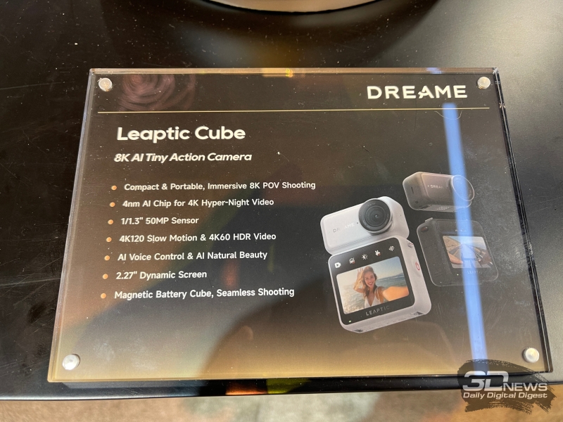 Dreame представила свою первую экшен-камеру Leaptic Cube&nbsp;&mdash; и она модульная