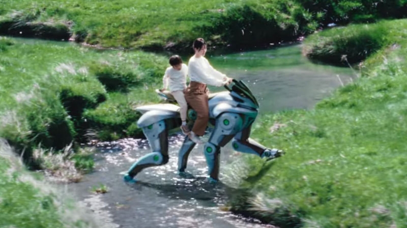 Футуристический четвероногий мотоцикл Kawasaki оказался не шуткой — механическое копытное выйдет к 2035 году