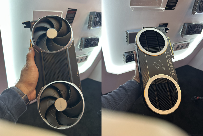 Gigabyte показала GeForce RTX 5090 Infinity с потайным вентилятором и нетривиальным дизайном