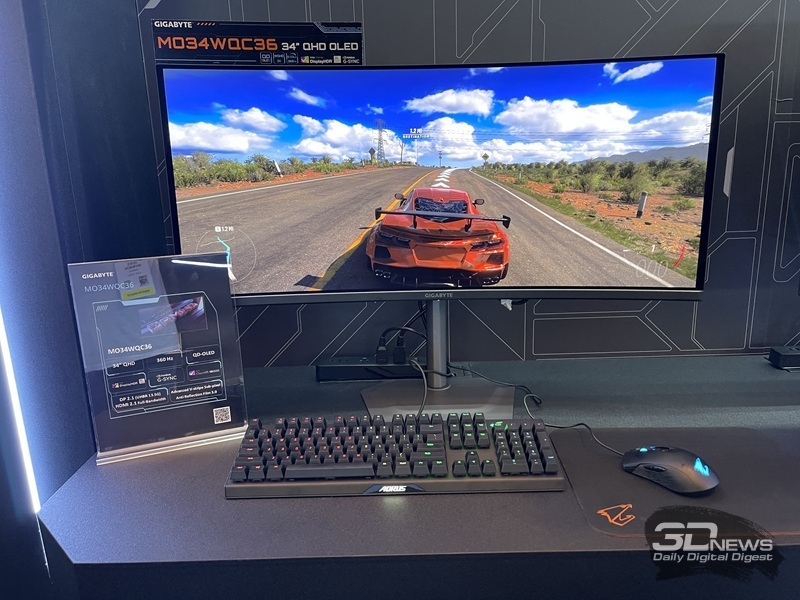 Gigabyte представила четвёрку игровых OLED-мониторов на CES 2026