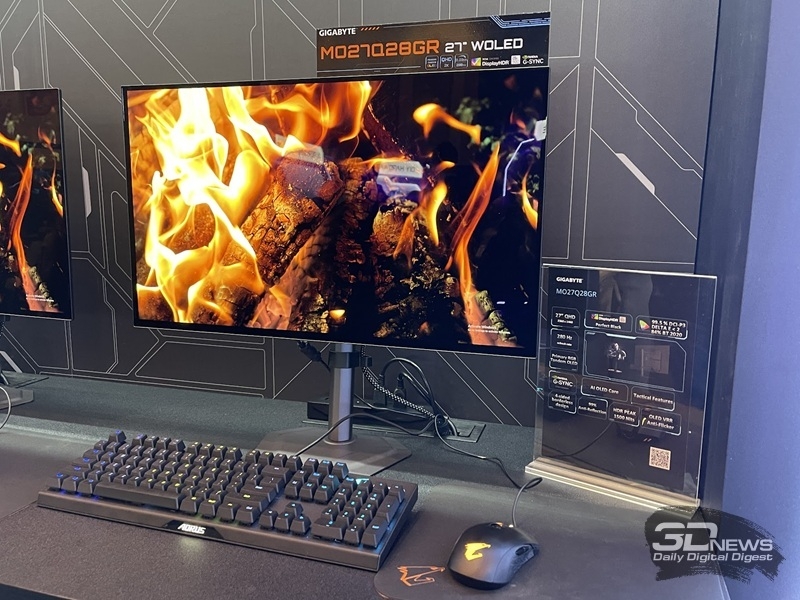 Gigabyte представила четвёрку игровых OLED-мониторов на CES 2026