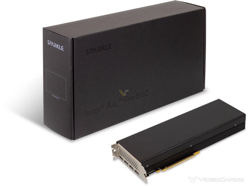 Gunnir и Sparkle выпустили профессиональные видеокарты Intel Arc Pro B60 по цене от $745
