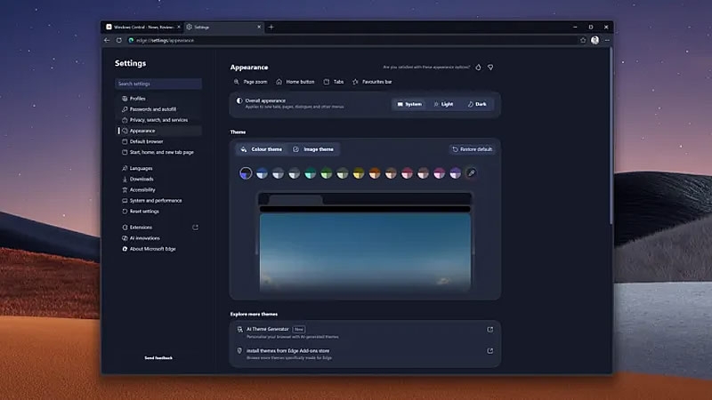 Интерфейс браузера Microsot Edge начали переделывать по образу и подобию Copilot