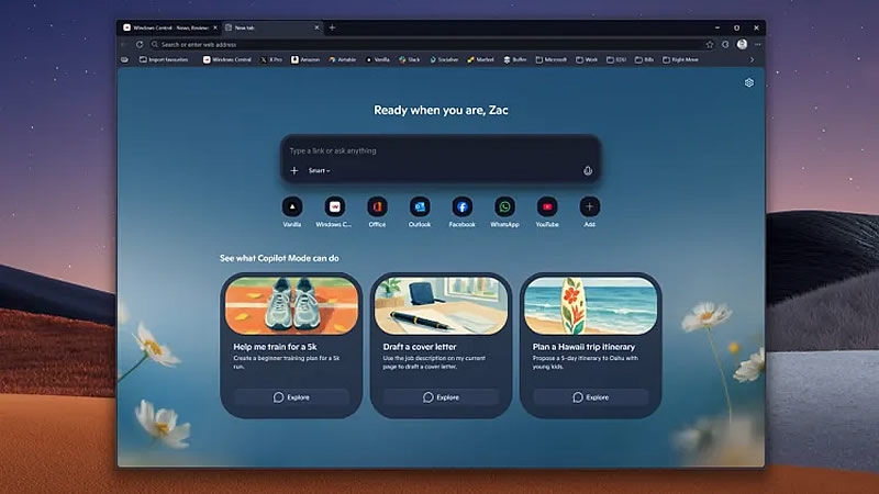 Интерфейс браузера Microsot Edge начали переделывать по образу и подобию Copilot