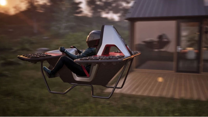Летающий мотоцикл Leo Flight впервые показали широкой публике и объяснили как купить