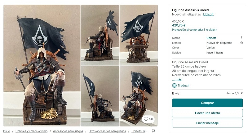 Литовский маркетплейс рассекретил статуэтку по ремейку Assassin&rsquo;s Creed IV: Black Flag &mdash; Ubisoft отреагировала мемом из GTA: San Andreas