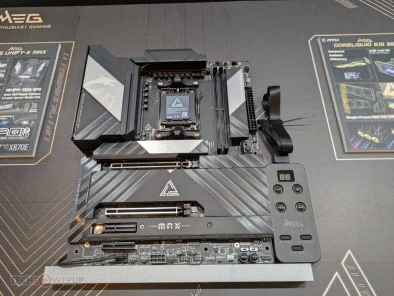 MSI показала оверклокерскую плату MEG X870E UNIFY-X MAX, которая выжмет из Ryzen максимум