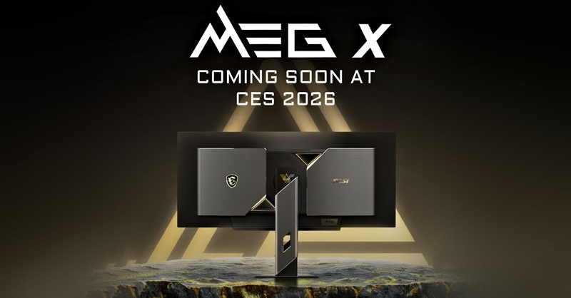 MSI представит на CES 2026 флагманский монитор MEG X с ИИ-помощниками геймеров