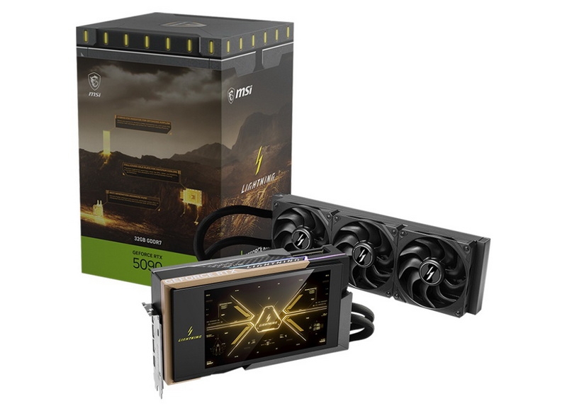 MSI выпустит сразу три версии сверхмощной GeForce RTX 5090 Lightning: X, Z и OCER &mdash; последняя в открытой продаже не появится