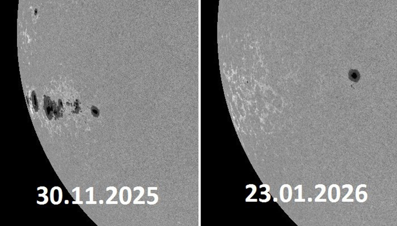 На Солнце по-тихому исчезло крупнейшее скопление пятен &mdash; обошлось без бури