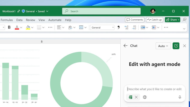 Настольный Microsoft Excel получил режим ИИ-агента&nbsp;&mdash; он сам заполняет таблицы, исправляет формулы и не только