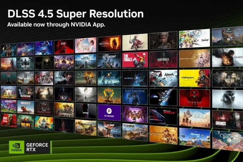 Nvidia наделила все видеокарты GeForce RTX поддержкой DLSS 4.5 Super Resolution