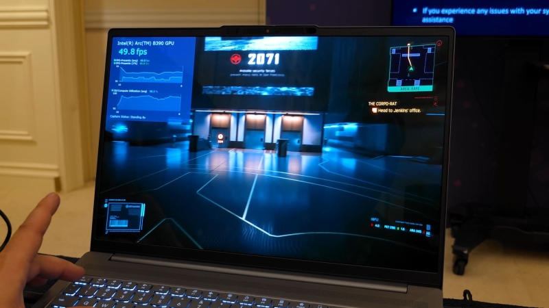 Первые тесты мощнейшей встроенной графики Intel Panther Lake &mdash; Arc B390 выдала более 80 FPS в Cyberpunk 2077