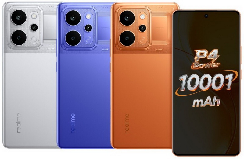 Первый массовый смартфон с батареей на 10 001 мА·ч — представлен Realme P4 Power за $260