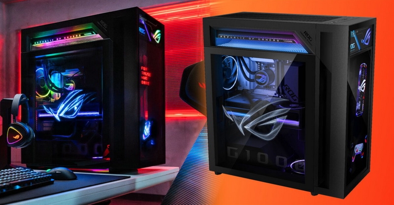 Первый ПК с голографическими вентиляторами: Asus представила ROG G1000 с AniMe Holo