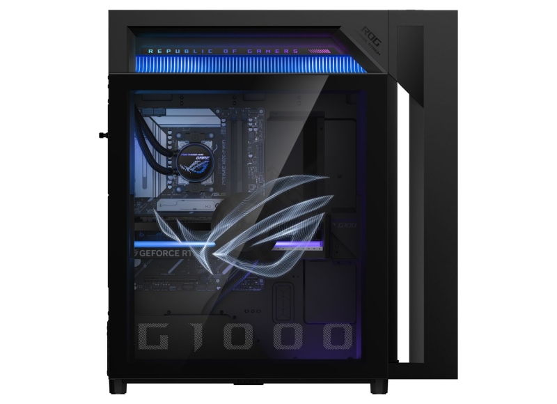 Первый ПК с голографическими вентиляторами: Asus представила ROG G1000 с AniMe Holo
