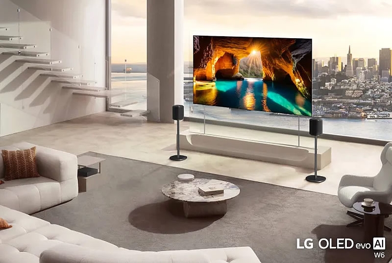 Представлен самый тонкий в мире OLED-телевизор &mdash;&nbsp;LG OLED evo W6 оказался чуть толще карандаша