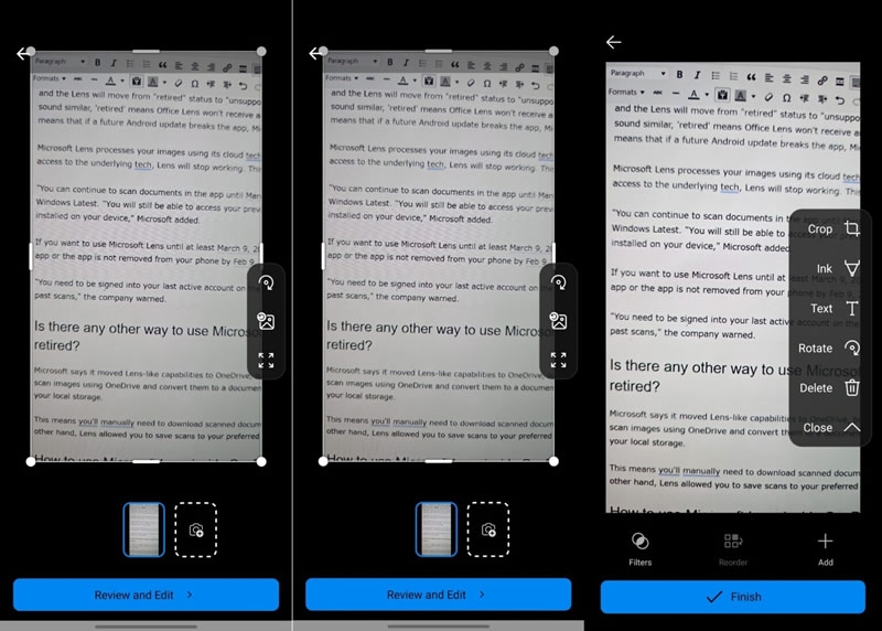 Приложение Microsoft Lens полностью прекратит работу в марте 2026 года